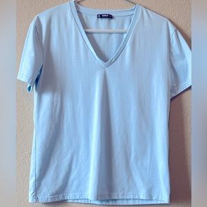 • SHEIN • Basic V-Neck Tee •